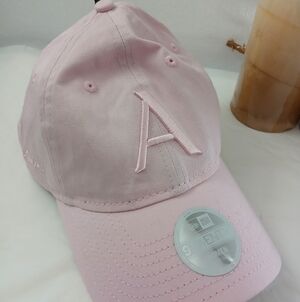 Aritzia Light Pink Cap with Embroidered A Baseball Hat NWT New Era One Size